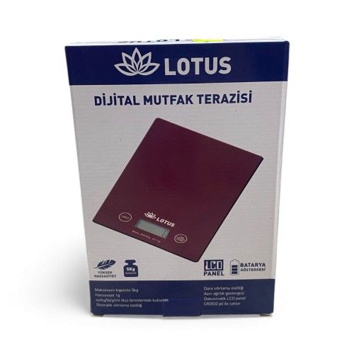 Lotus Dijital Mutfak Terazisi