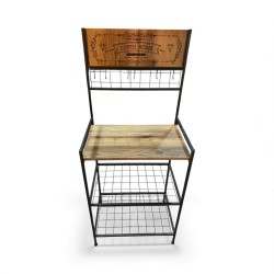 Çok Amaçlı  Retro Mutfak Organizer Kahve Köşesi, Dekoratif Raf  ,Mutfak bankosu Kahve 