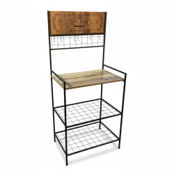 Çok Amaçlı  Retro Mutfak Organizer Kahve Köşesi, Dekoratif Raf  ,Mutfak bankosu Kahve 